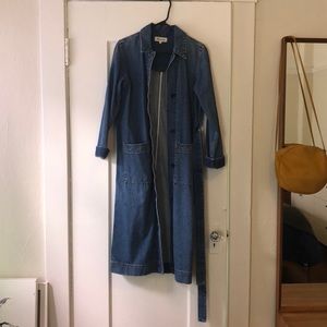 Madewell denim duster